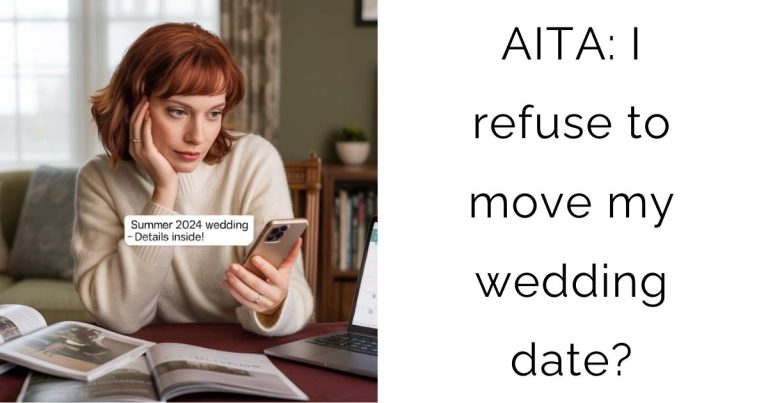 AITA: I refuse to move my wedding date?