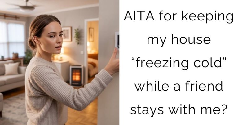AITA for keeping my house “freezing cold” while a friend stays with me?
