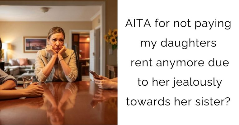 AITA for not paying my daughters rent anymore due to her jealously towards her sister?