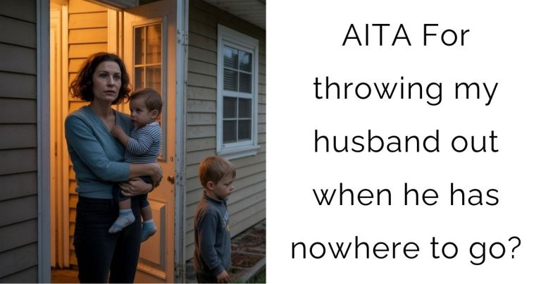 AITA For throwing my husband out when he has nowhere to go?