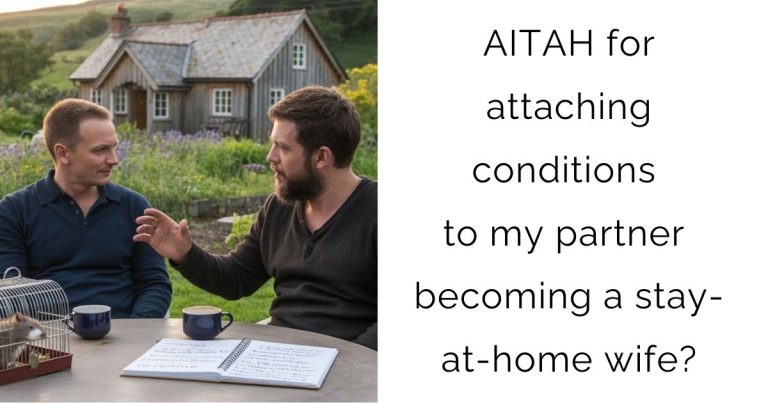 AITAH for attaching conditions to my partner becoming a stay-at-home wife?