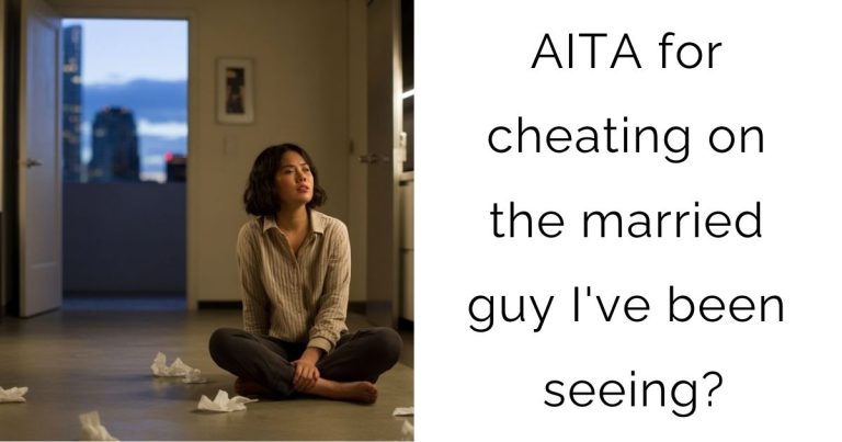 AITA for cheating on the married guy I’ve been seeing?