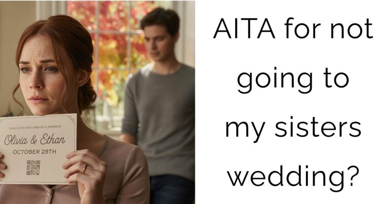 AITA for not going to my sisters wedding?