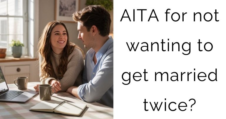 AITA for not wanting to get married twice?