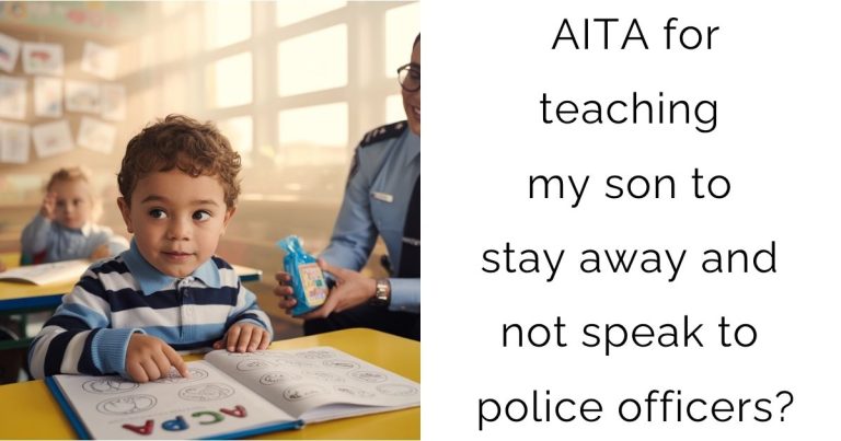 AITA for teaching my son to stay away and not speak to police officers?