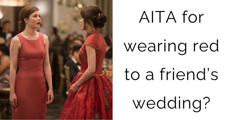 AITA for wearing red to a friend’s wedding?