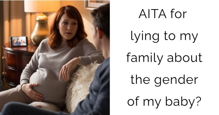 AITA for lying to my family about the gender of my baby?