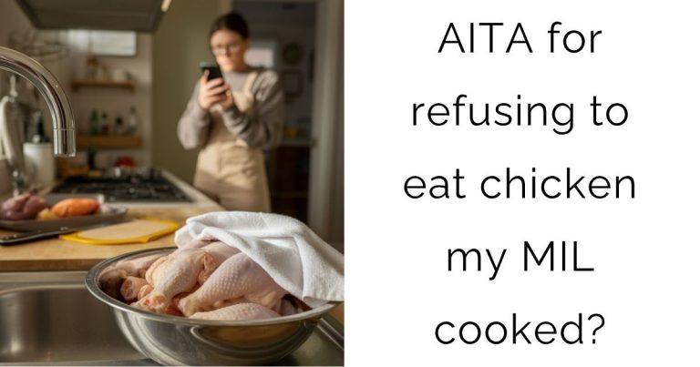 AITA for refusing to eat chicken my MIL cooked?