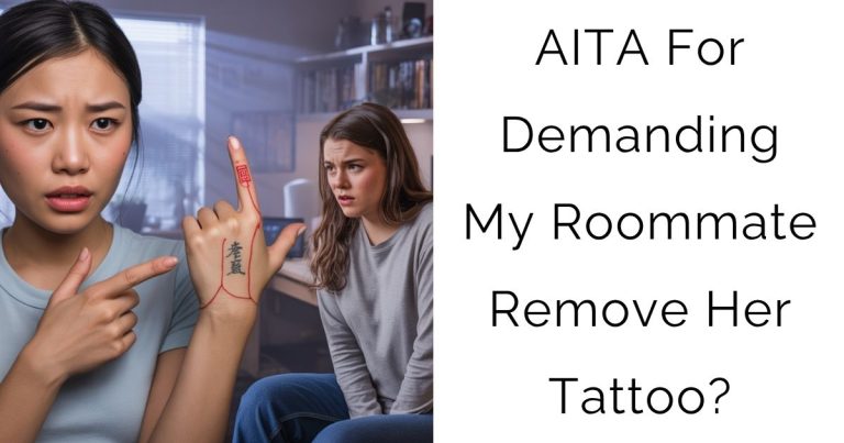 AITA For Demanding My Roommate Remove Her Tattoo?