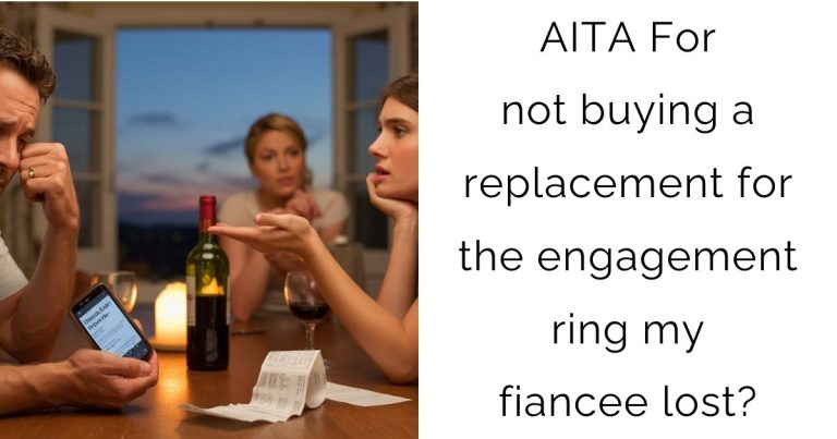 AITA For not buying a replacement for the engagement ring my fiancee lost?