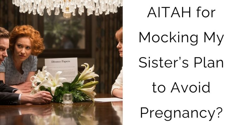 AITAH for Mocking My Sister’s Plan to Avoid Pregnancy?