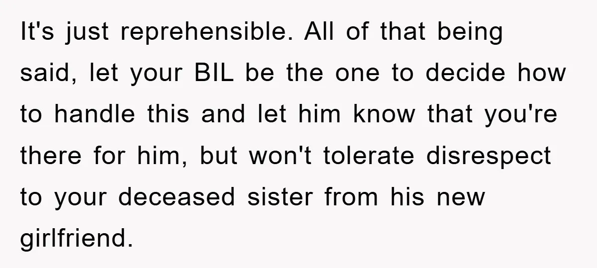It's just reprehensible. All of that being said, let your BIL be the one to decide how to handle this and let him know that you're there for him, but...