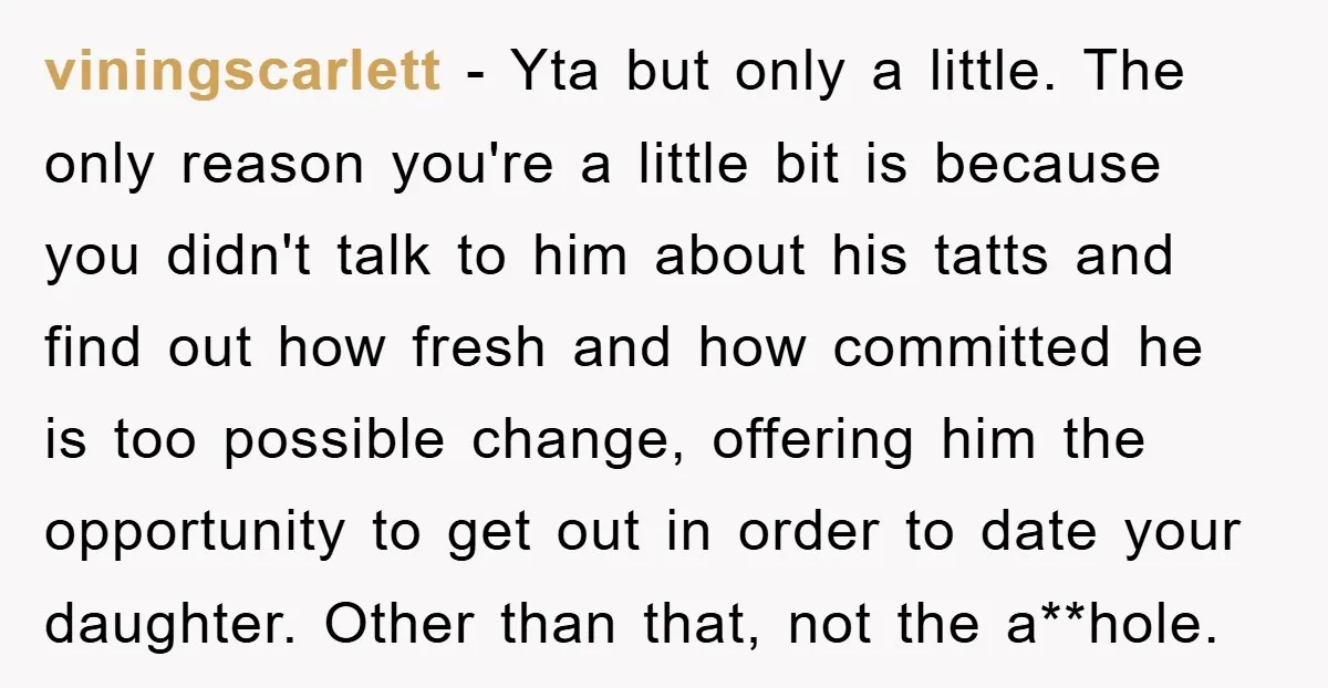 viningscarlett − Yta but only a little. The only reason you're a little bit is because you didn't talk to him about his tatts and find out how fresh and...