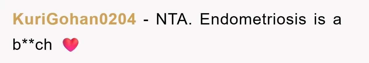 KuriGohan0204 − NTA. Endometriosis is a b**ch ❤️