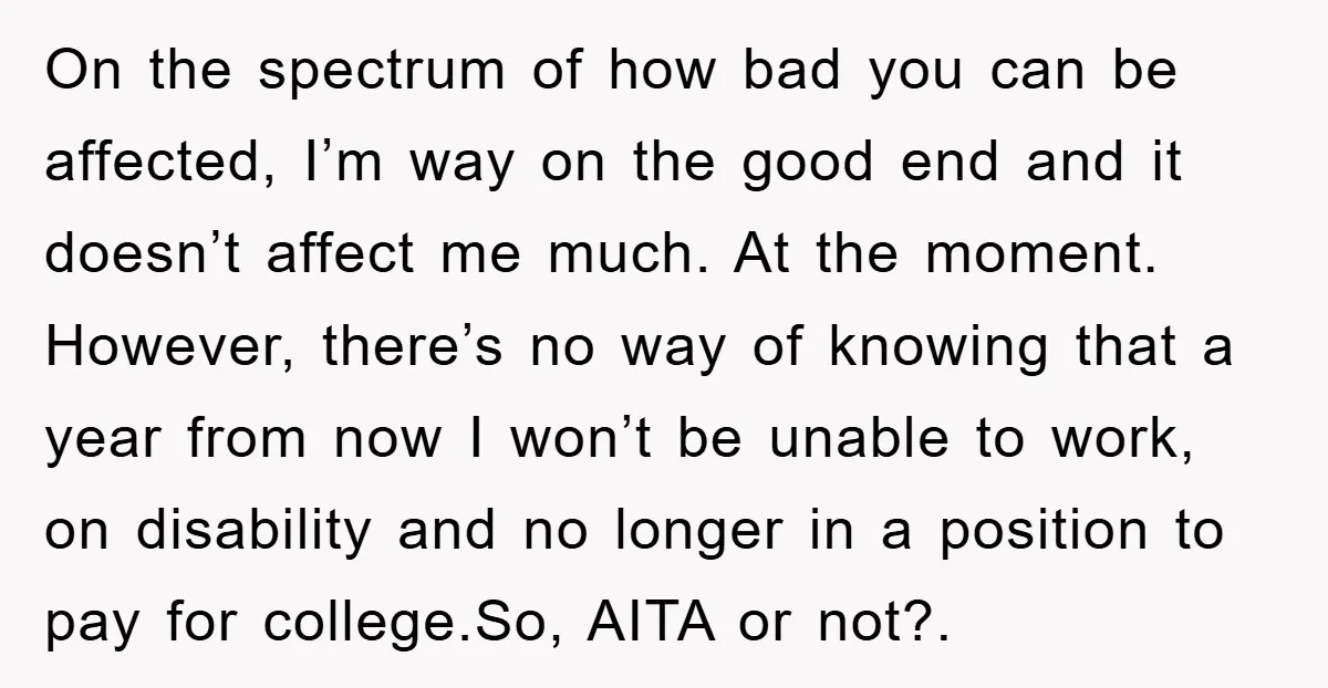 On the spectrum of how bad you can be affected, I’m way on the good end and it doesn’t affect me much. At the moment. However, there’s no way of...