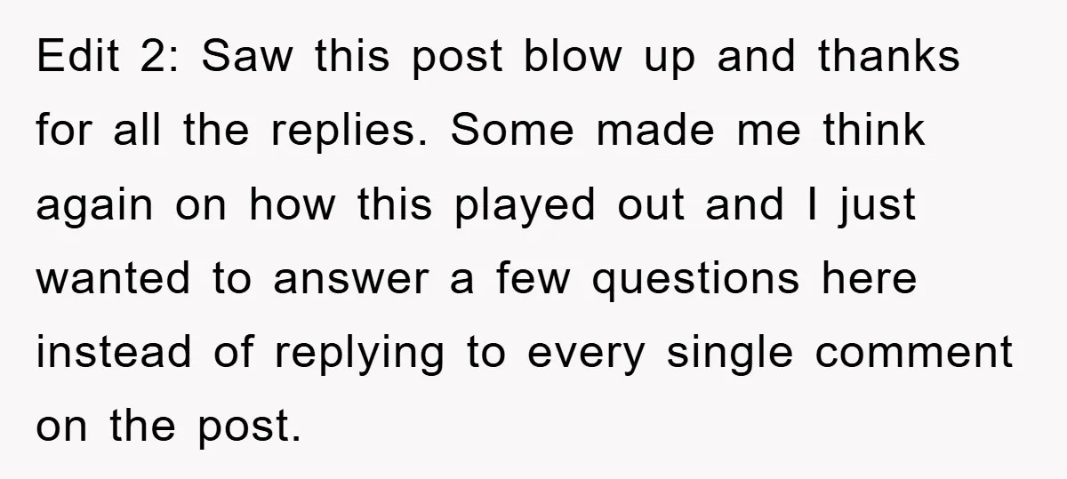Edit 2: Saw this post blow up and thanks for all the replies. Some made me think again on how this played out and I just wanted to answer a...