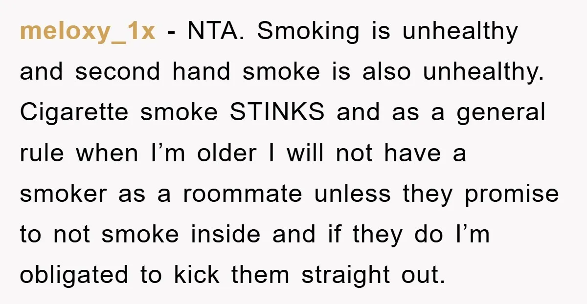 meloxy_1x − NTA. Smoking is unhealthy and second hand smoke is also unhealthy. Cigarette smoke STINKS and as a general rule when I’m older I will not have a smoker...