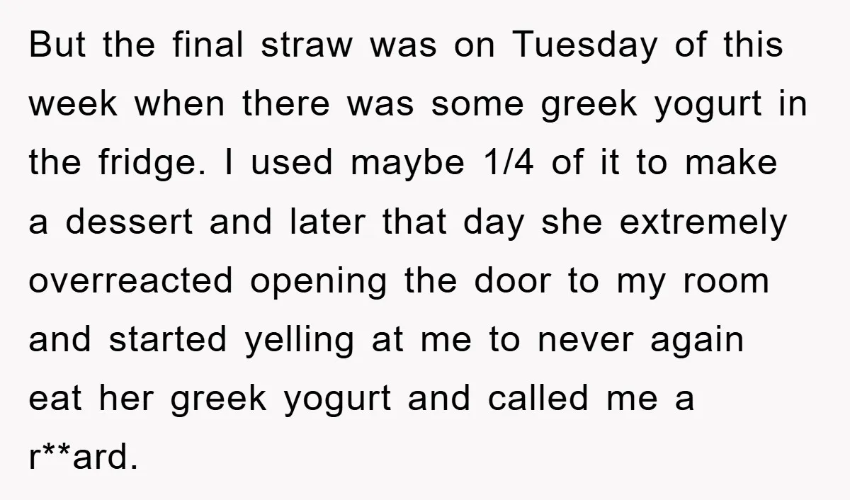 But the final straw was on Tuesday of this week when there was some greek yogurt in the fridge. I used maybe 1/4 of it to make a dessert and...
