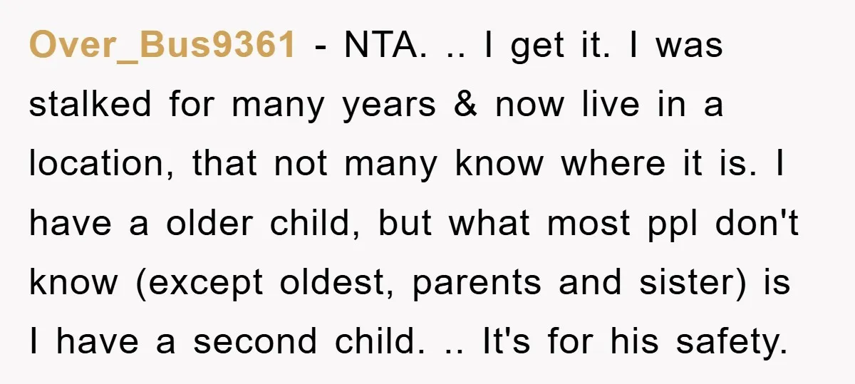 Over_Bus9361 - NTA. .. I get it. I was stalked for many years & now live in a location, that not many know where it is. I have a older...