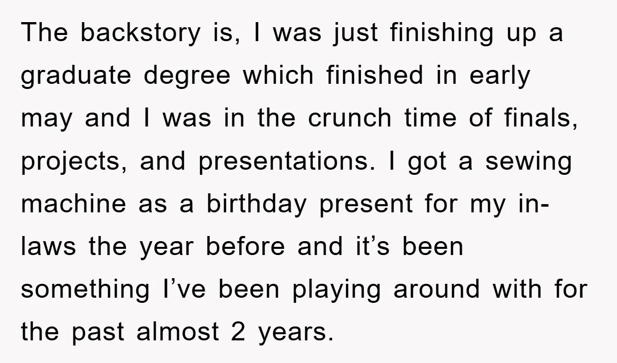 The backstory is, I was just finishing up a graduate degree which finished in early may and I was in the crunch time of finals, projects, and presentations. I got...