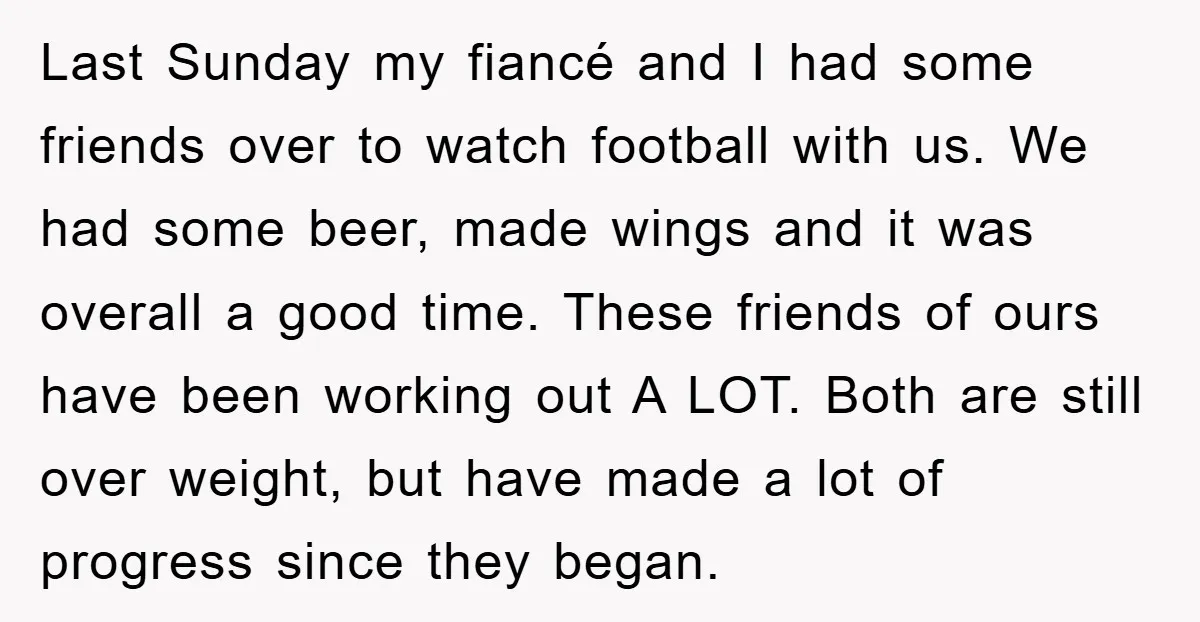 Last Sunday my fiancé and I had some friends over to watch football with us. We had some beer, made wings and it was overall a good time. These friends...