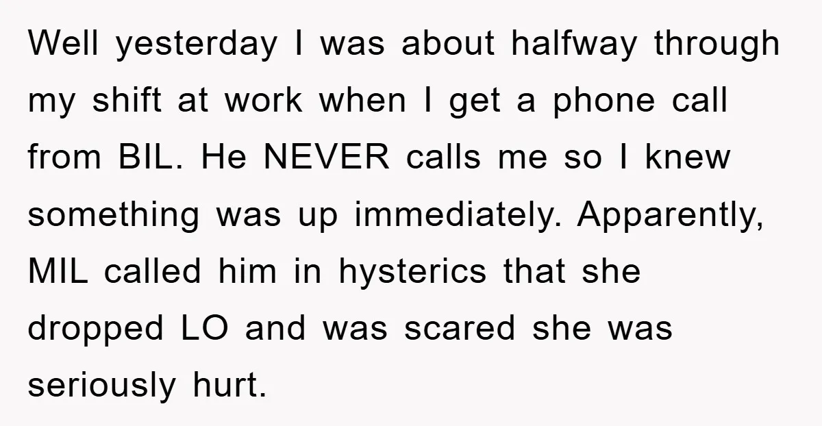 Well yesterday I was about halfway through my shift at work when I get a phone call from BIL. He NEVER calls me so I knew something was up immediately....