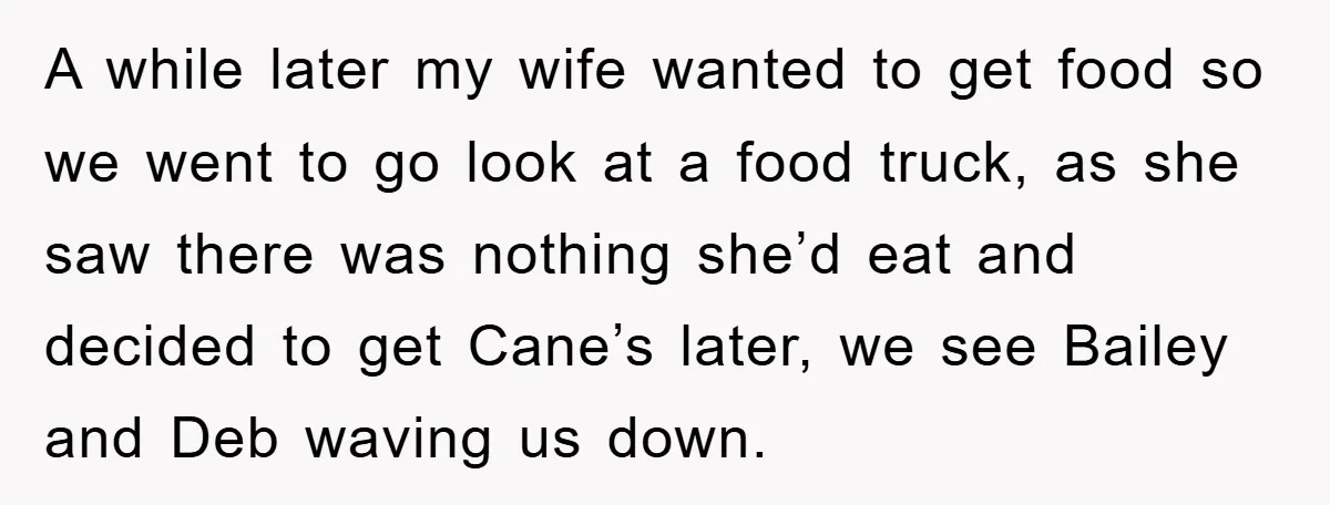 A while later my wife wanted to get food so we went to go look at a food truck, as she saw there was nothing she’d eat and decided to...