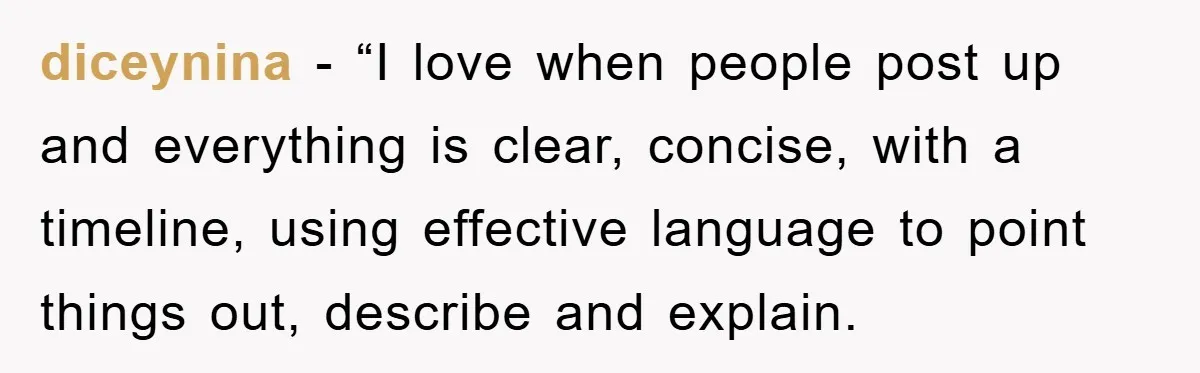 diceynina - “I love when people post up and everything is clear, concise, with a timeline, using effective language to point things out, describe and explain.