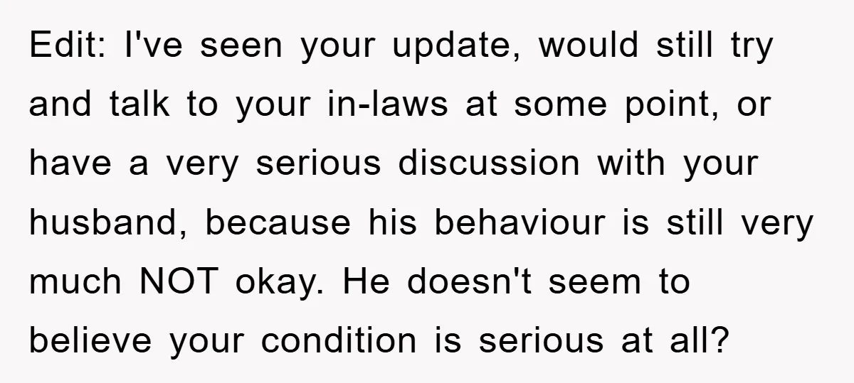 Edit: I've seen your update, would still try and talk to your in-laws at some point, or have a very serious discussion with your husband, because his behaviour is still...