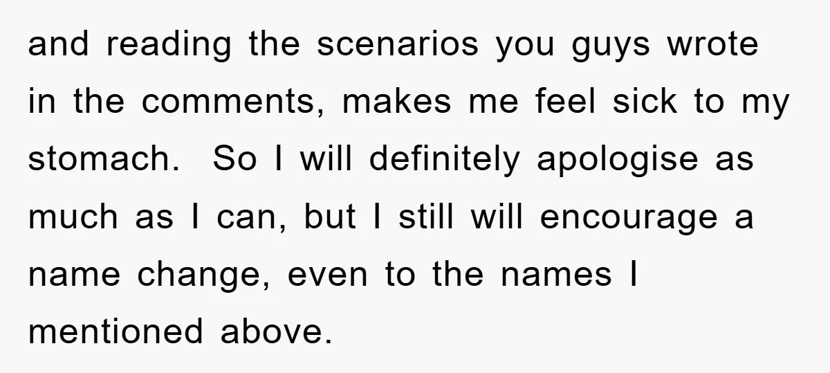 and reading the scenarios you guys wrote in the comments, makes me feel sick to my stomach. So I will definitely apologise as much as I can, but I still...