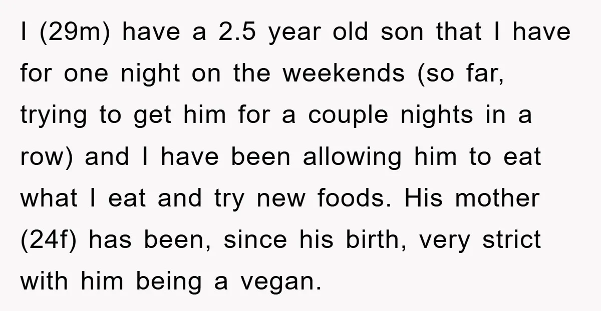 I (29m) have a 2.5 year old son that I have for one night on the weekends (so far, trying to get him for a couple nights in a row)...