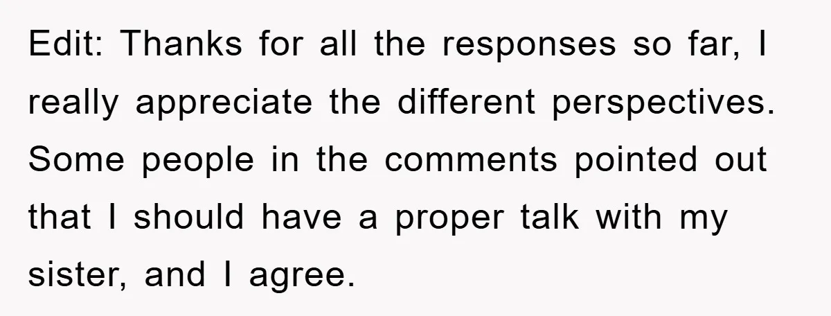 Edit: Thanks for all the responses so far, I really appreciate the different perspectives. Some people in the comments pointed out that I should have a proper talk with my...