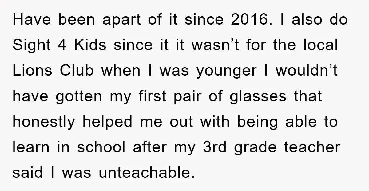 Have been apart of it since 2016. I also do Sight 4 Kids since it it wasn’t for the local Lions Club when I was younger I wouldn’t have gotten...