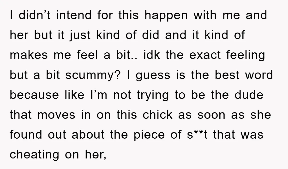 I didn’t intend for this happen with me and her but it just kind of did and it kind of makes me feel a bit.. idk the exact feeling but...