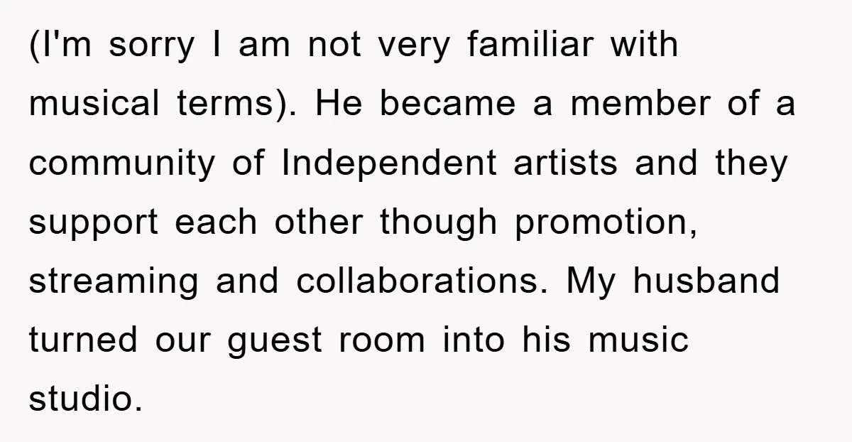 (I'm sorry I am not very familiar with musical terms). He became a member of a community of Independent artists and they support each other though promotion, streaming and collaborations....