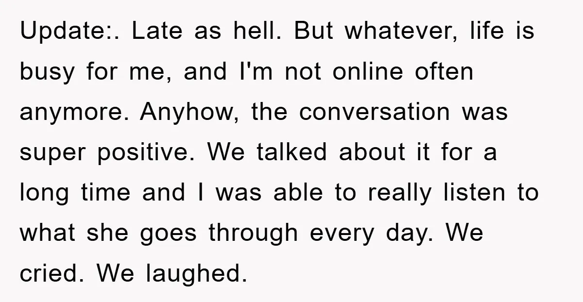 Update:. Late as hell. But whatever, life is busy for me, and I'm not online often anymore. Anyhow, the conversation was super positive. We talked about it for a long...