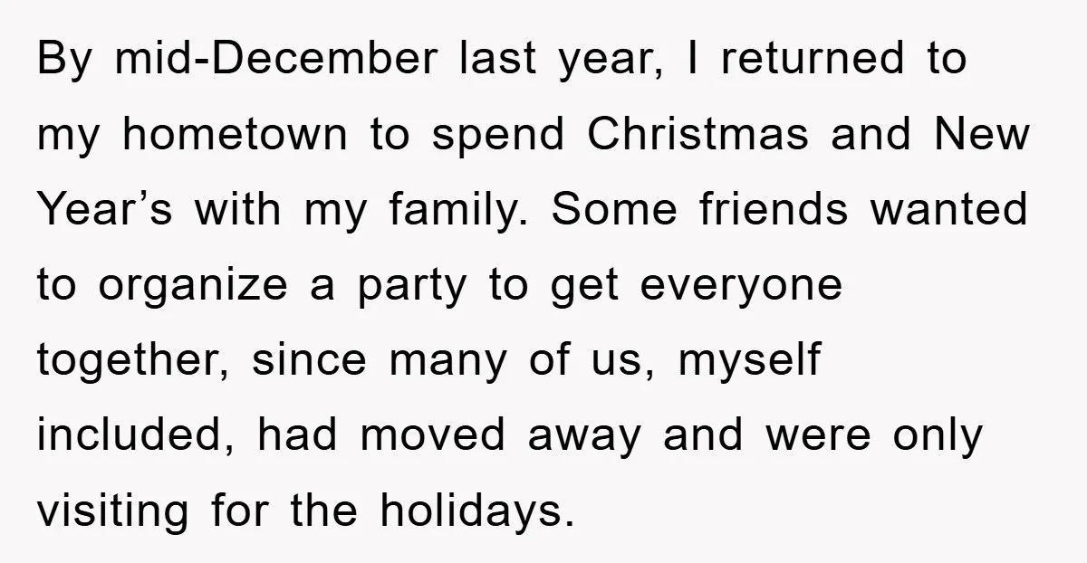 By mid-December last year, I returned to my hometown to spend Christmas and New Year’s with my family. Some friends wanted to organize a party to get everyone together, since...