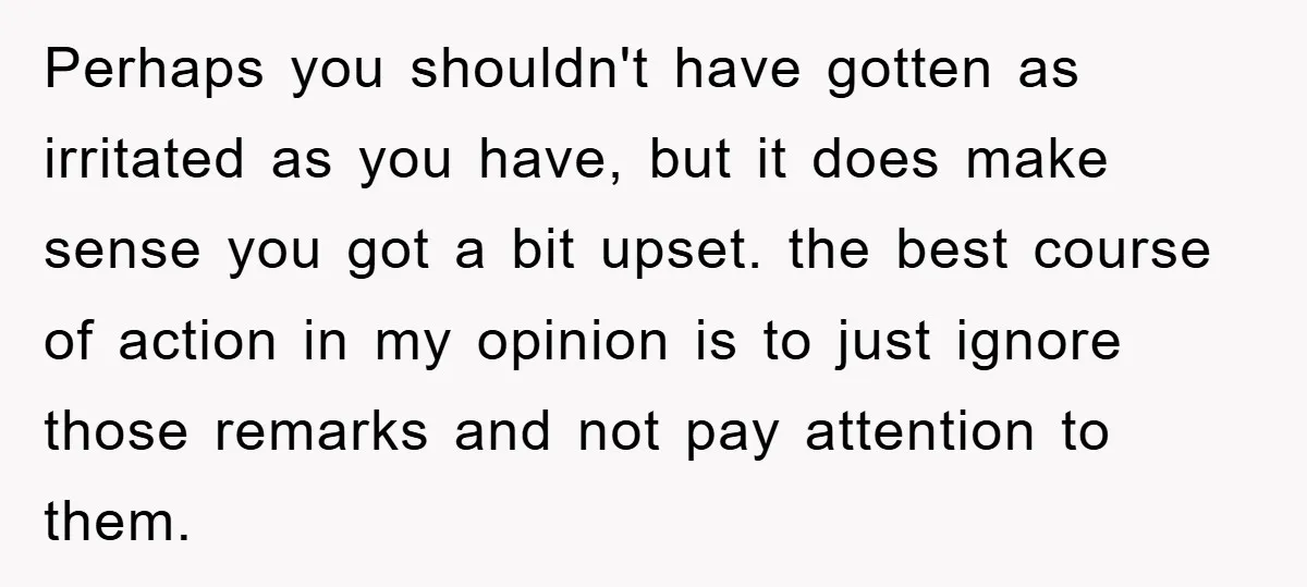Perhaps you shouldn't have gotten as irritated as you have, but it does make sense you got a bit upset. the best course of action in my opinion is to...