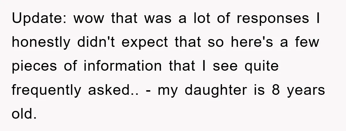 Update: wow that was a lot of responses I honestly didn't expect that so here's a few pieces of information that I see quite frequently asked.. - my daughter is...