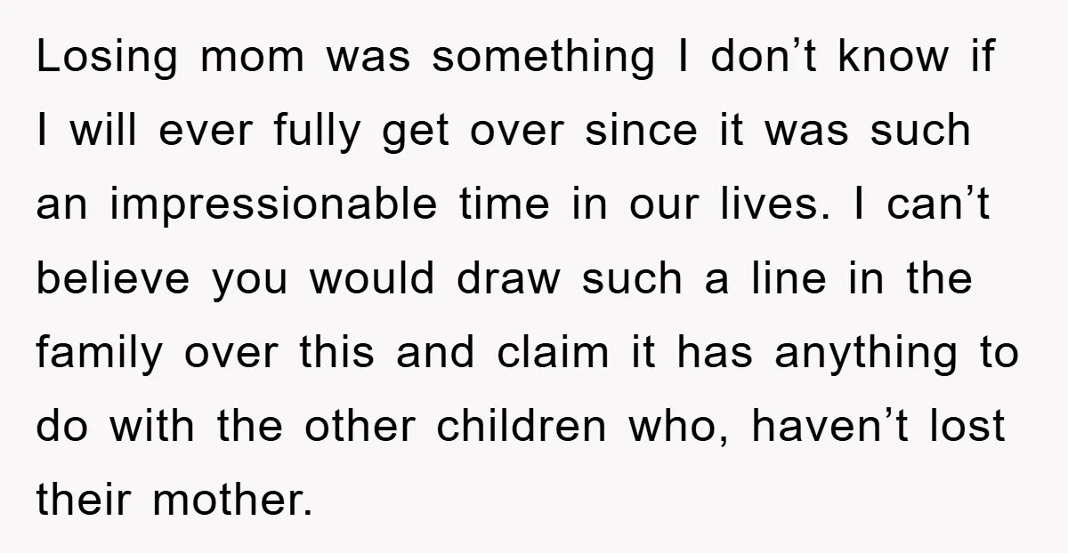 Losing mom was something I don’t know if I will ever fully get over since it was such an impressionable time in our lives. I can’t believe you would draw...