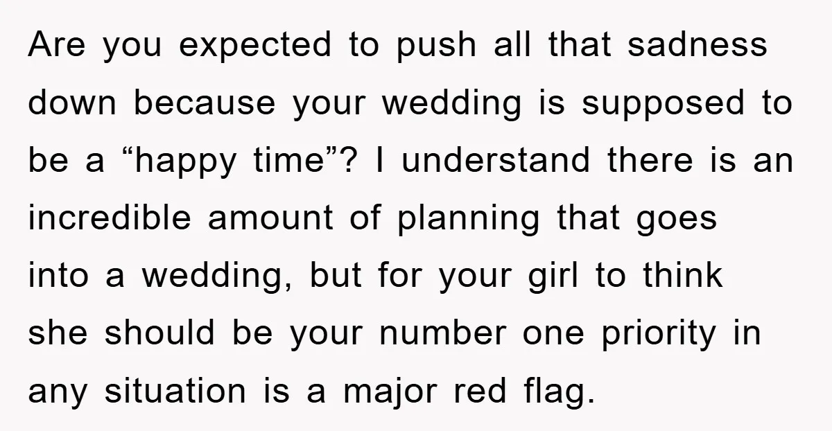 Are you expected to push all that sadness down because your wedding is supposed to be a “happy time”? I understand there is an incredible amount of planning that goes...