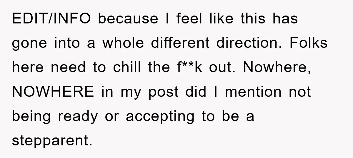 EDIT/INFO because I feel like this has gone into a whole different direction. Folks here need to chill the f**k out. Nowhere, NOWHERE in my post did I mention not...