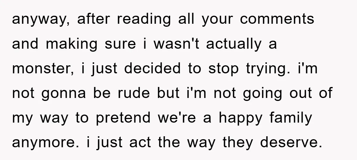 anyway, after reading all your comments and making sure i wasn't actually a monster, i just decided to stop trying. i'm not gonna be rude but i'm not going out...