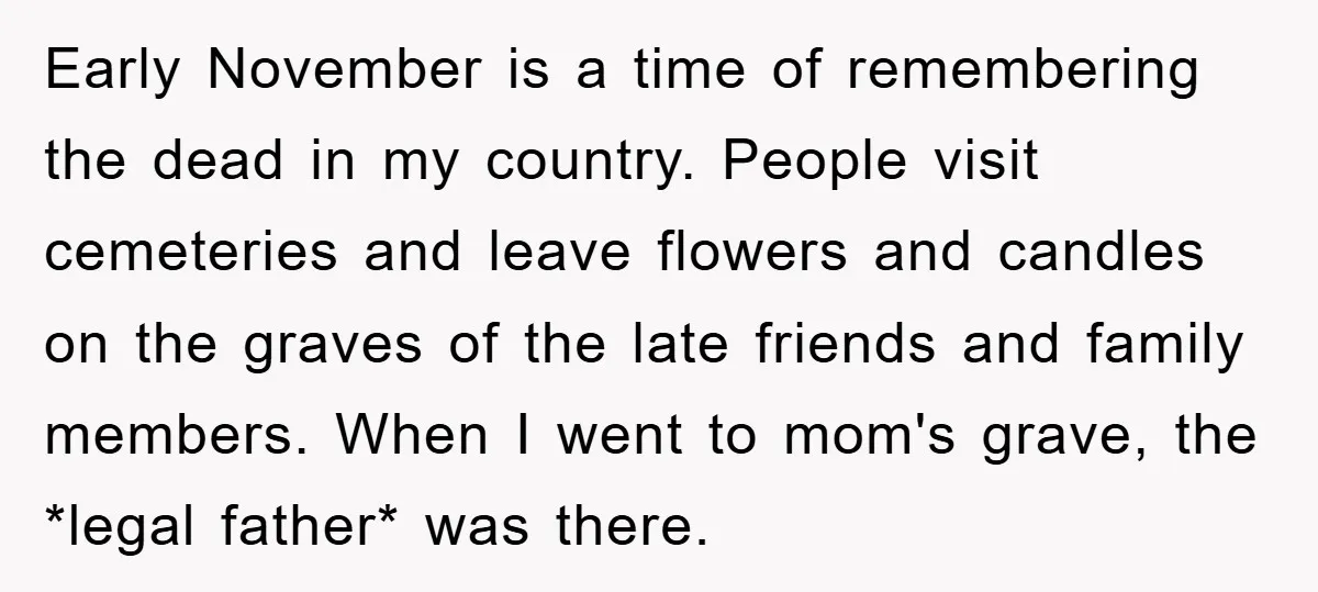 Early November is a time of remembering the dead in my country. People visit cemeteries and leave flowers and candles on the graves of the late friends and family members....