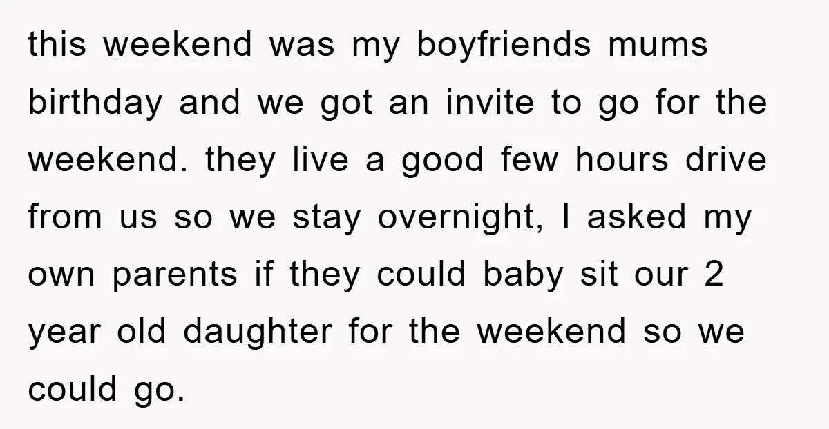 this weekend was my boyfriends mums birthday and we got an invite to go for the weekend. they live a good few hours drive from us so we stay overnight,...
