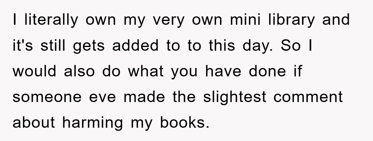 I literally own my very own mini library and it's still gets added to to this day. So I would also do what you have done if someone eve made...