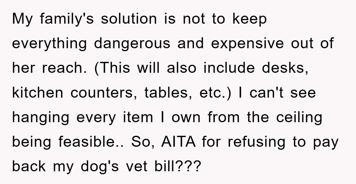 My family's solution is not to keep everything dangerous and expensive out of her reach. (This will also include desks, kitchen counters, tables, etc.) I can't see hanging every item...