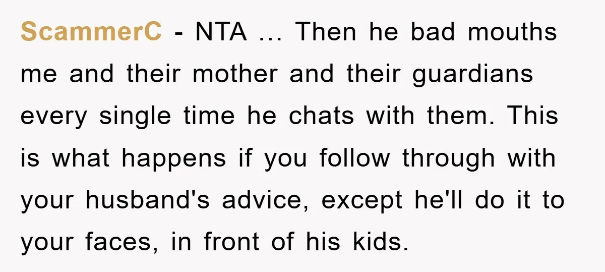 ScammerC - NTA … Then he bad mouths me and their mother and their guardians every single time he chats with them. This is what happens if you follow through...