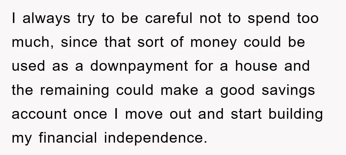 I always try to be careful not to spend too much, since that sort of money could be used as a downpayment for a house and the remaining could make...