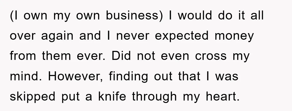 (I own my own business) I would do it all over again and I never expected money from them ever. Did not even cross my mind. However, finding out that...